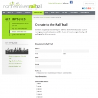 Northern Rivers Rail Trail donation section