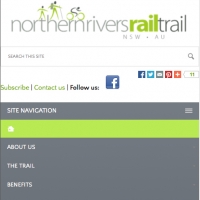 Northern Rivers Rail Trail mobile navigation