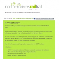 Northern Rivers Rail Trail enewsletter