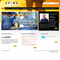 Spine Specialist Solutions website